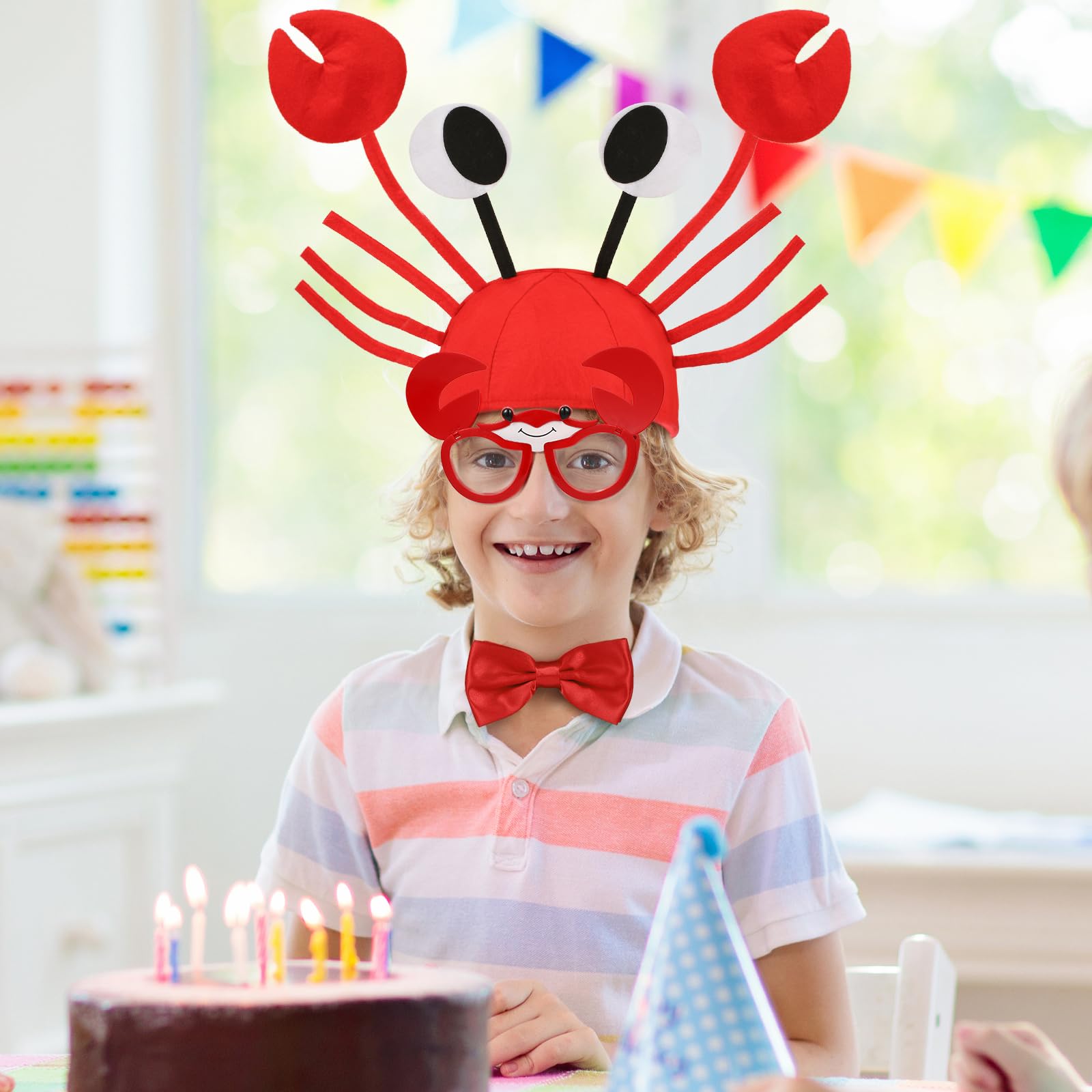 Hifot 3PCS Crab Costume Accessories, Funny Crab Hats - Image 4
