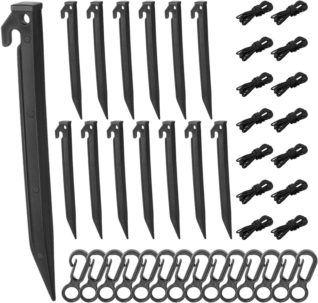 42 Pieces Inflatable Stakes and Tethers, 9 Inch Ground