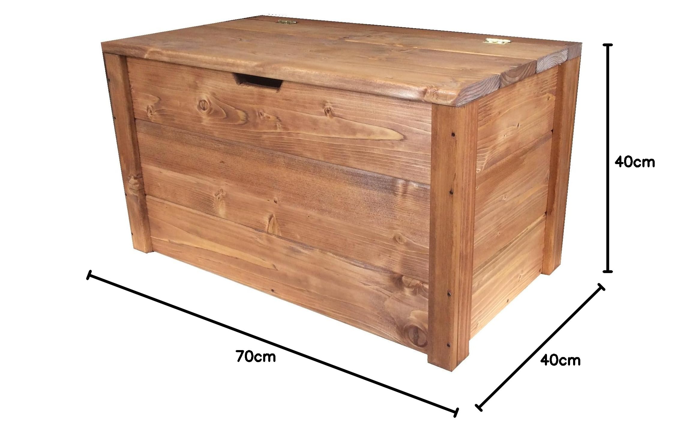 TOTAL WOOD 2012 Cassapanca baule contenitore porta legna porta oggetti in legno 70x40x40 CM
