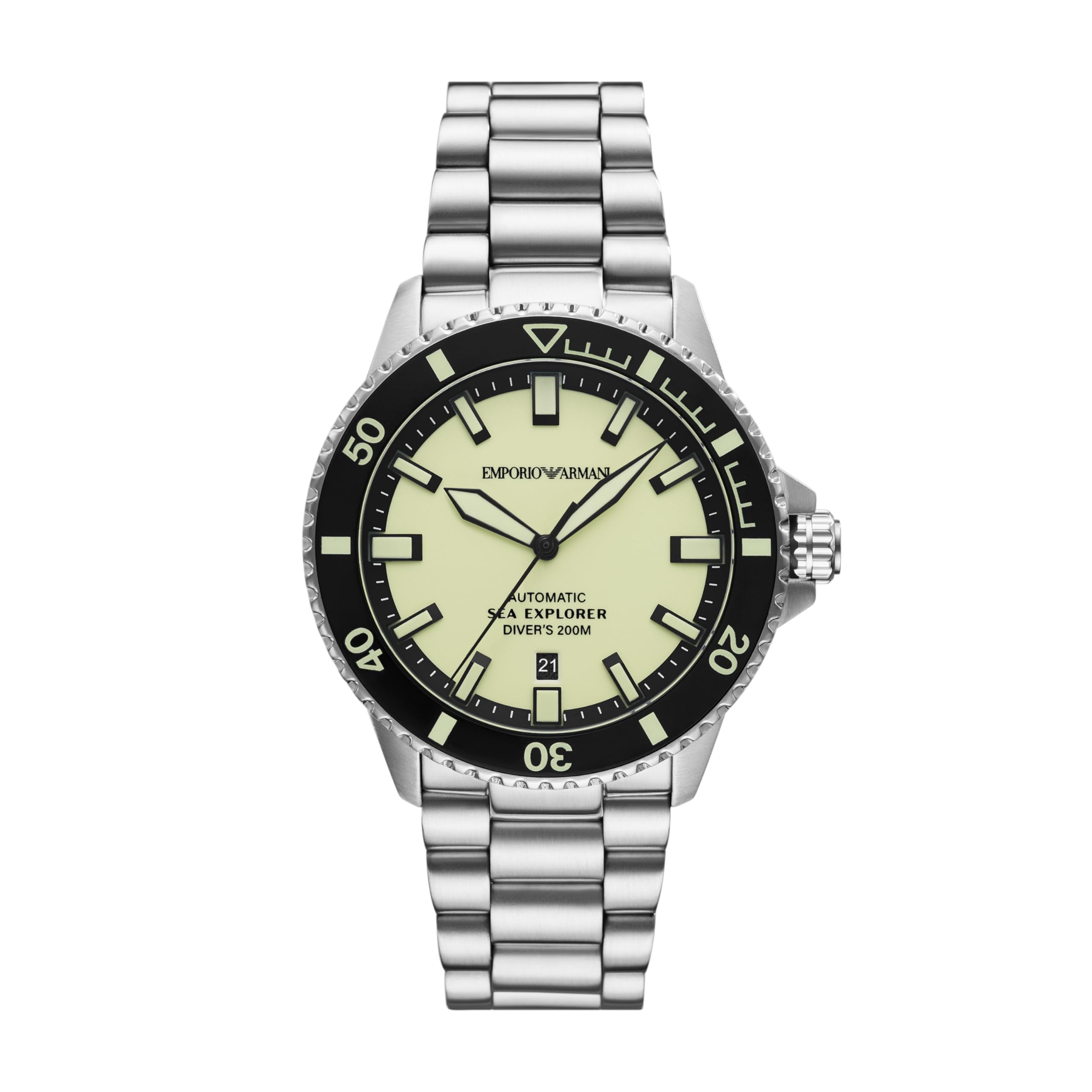 Emporio Armani Men's Sea Explorer Automatic Stainless Steel Watch
