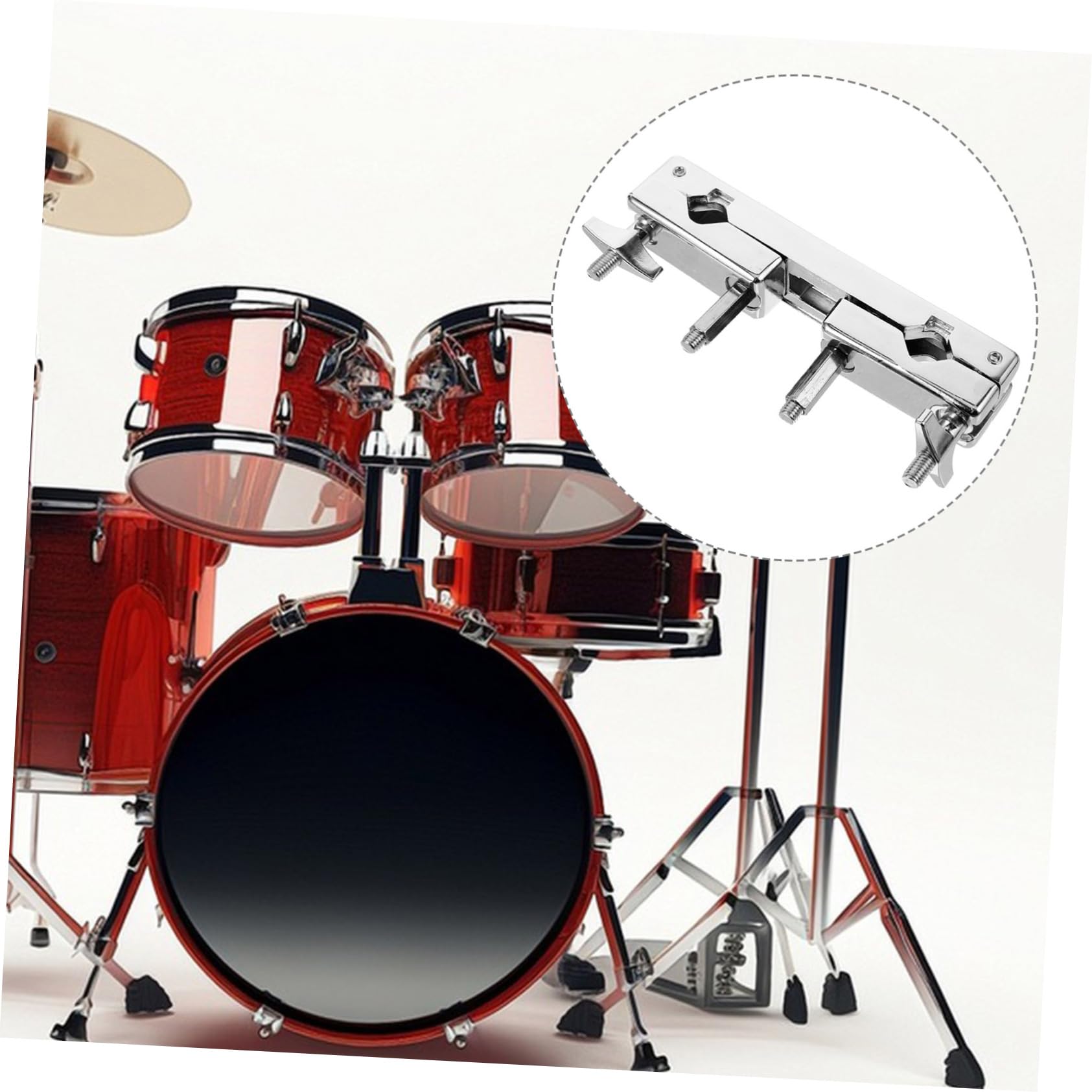 VINTORKY Cymbal Holder for Drums Metal Cymbal Clip Drum Kit Clamp Rack Mounting Clamp