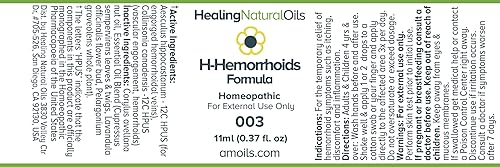 Miniatura 6 de Aceite HHemorrhoids para el alivio de las hemorroides tratamiento natural para el exterior el interior o zonas trombosadas Reduce la inflamación el