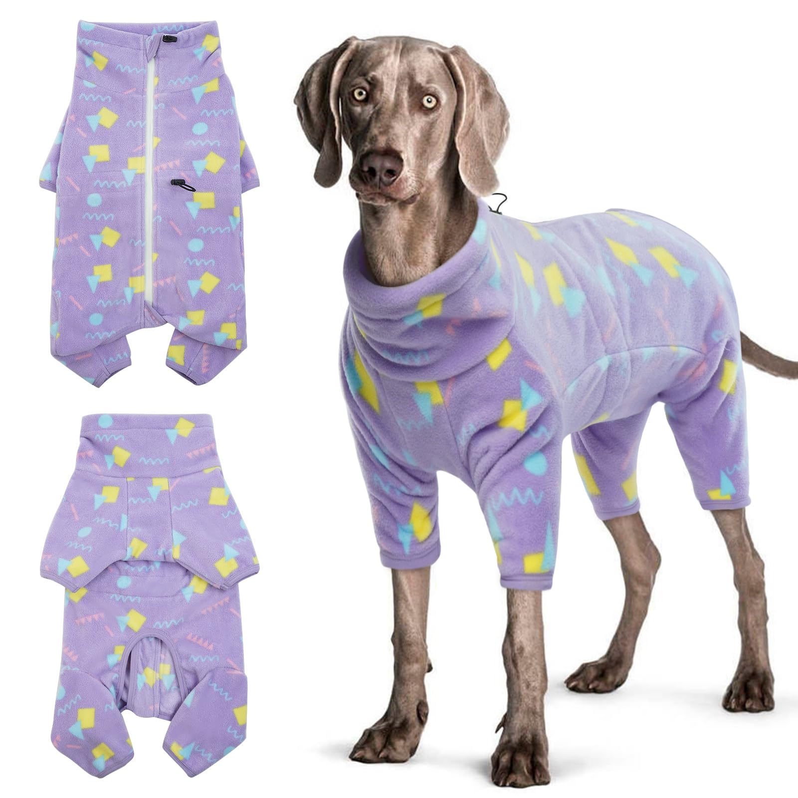 Abrigo de Invierno para Perro Pijama de Forro Polar Suave, para Mascotas, a Prueba de Viento, cálido, para Clima Frío, Chaleco, Acogedor, Mono, Ropa, Ropa para Perros pequeños, Medianos y Grandes