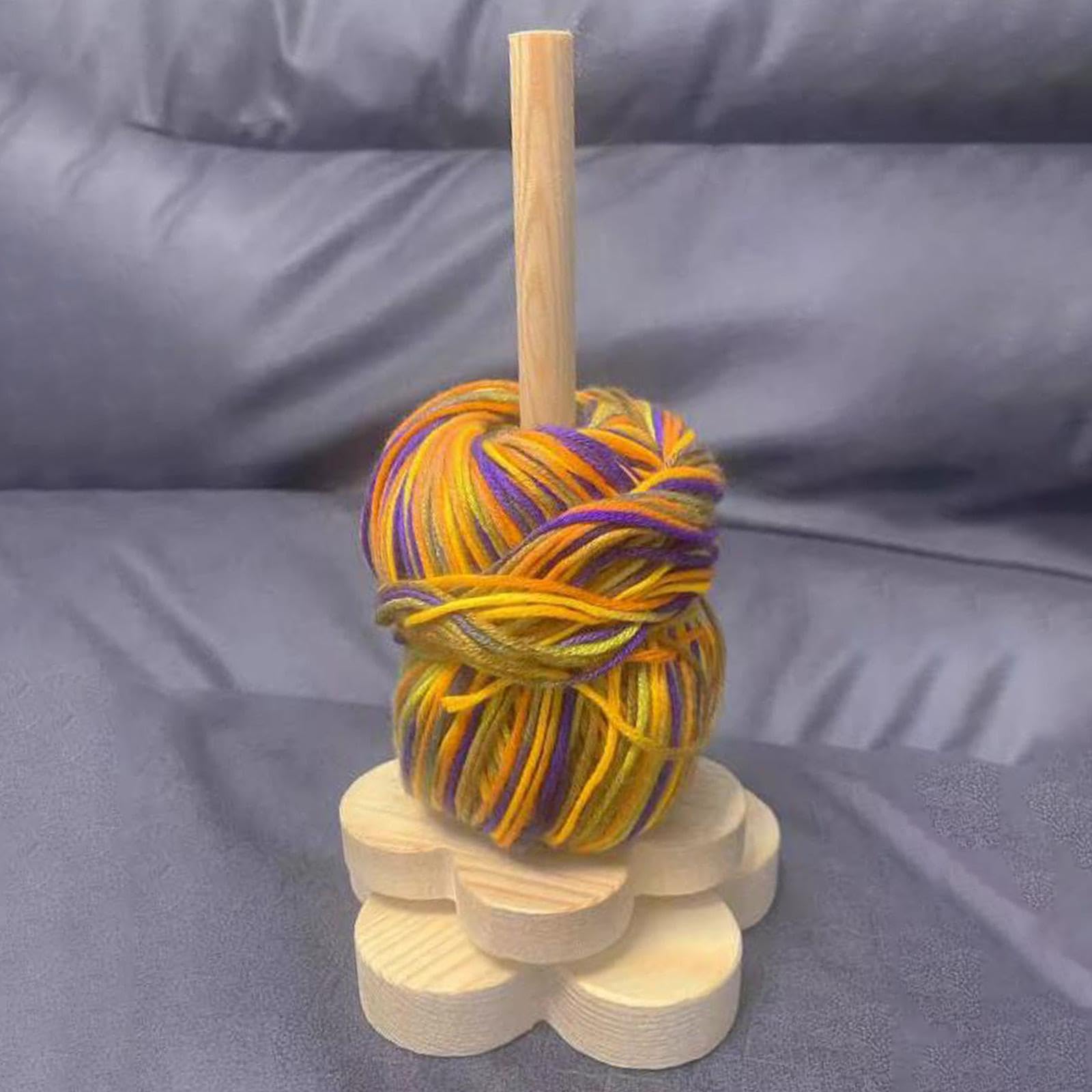 5 Zestaw Uchwyt na Kulkę Przędzy Drewniany Wełniany Skein Cord Arts Crafts Dzianina Wrzeciono Przędza