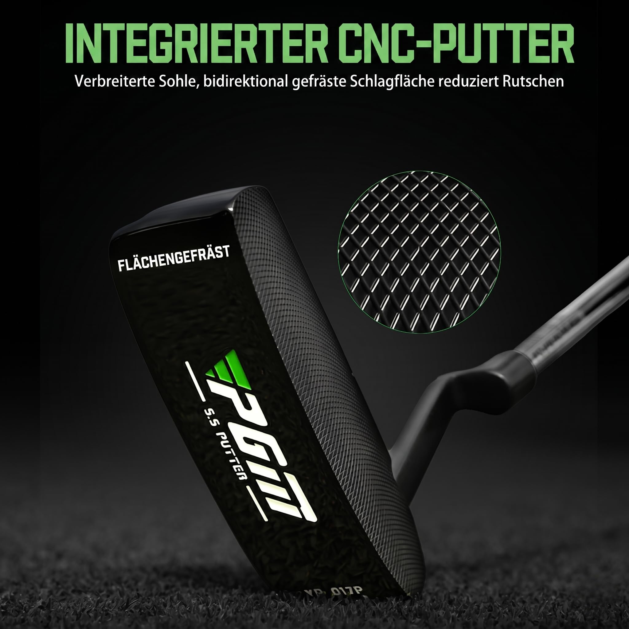 PGM Herren Golfschläger-Set, 12-teilig, 3 Holz (#1,3,5), 1 Hybrid (#4H), 6 Eisen (#5,6,7,8,9,PW), 1 Sandkeil (52°), 1 Putter – Golftasche MTG033-2