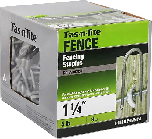 Miniatura 7 de Artículos de TV sin marca (mejoras para el hogar) 461636 HILLMAN FASTENERS - Grapa para valla, 50 lb1.5 pulgadas, 195829