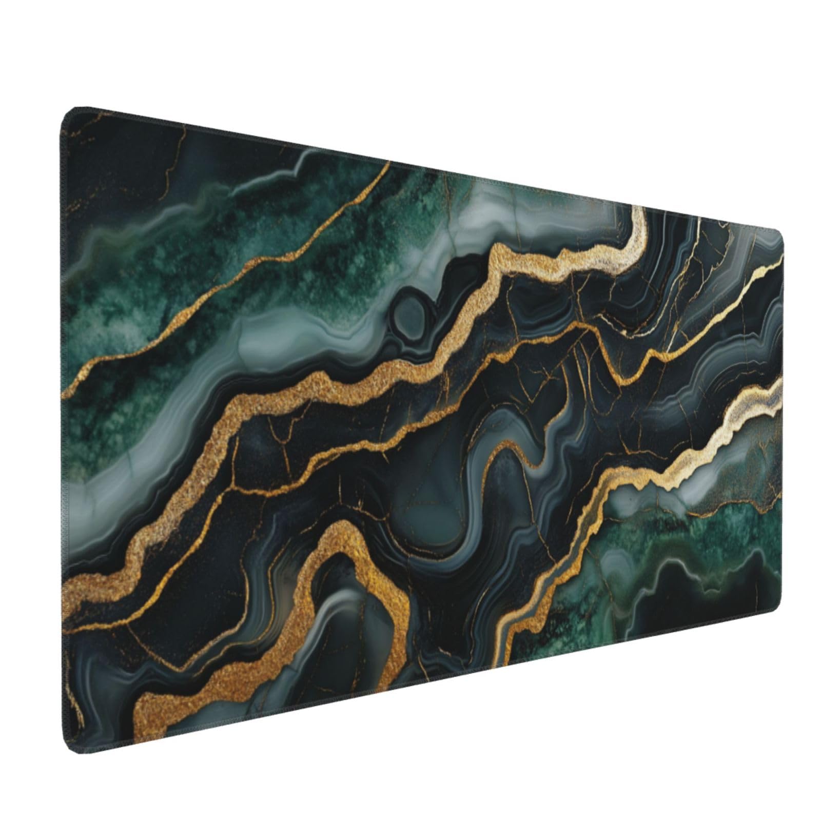 Tapis de Souris XXL 90 x 40 cm, Vert & Noir Tapis de Bureau G694