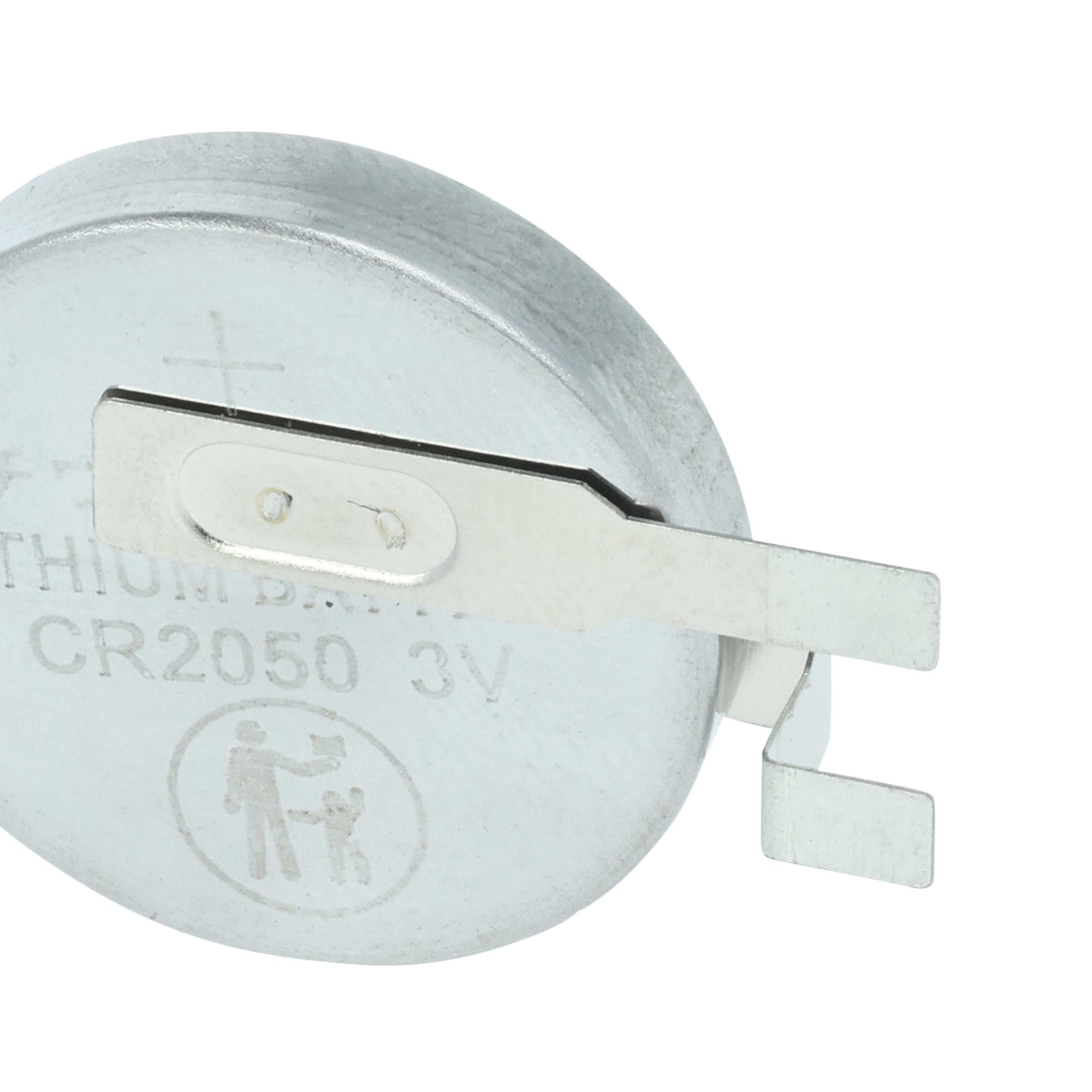 vhbw 10x Li-Ion Batería de botón de Repuesto reemplaza Maxell CR2050HR 350 mAh 3 V Compatible para lámparas solares, etc.