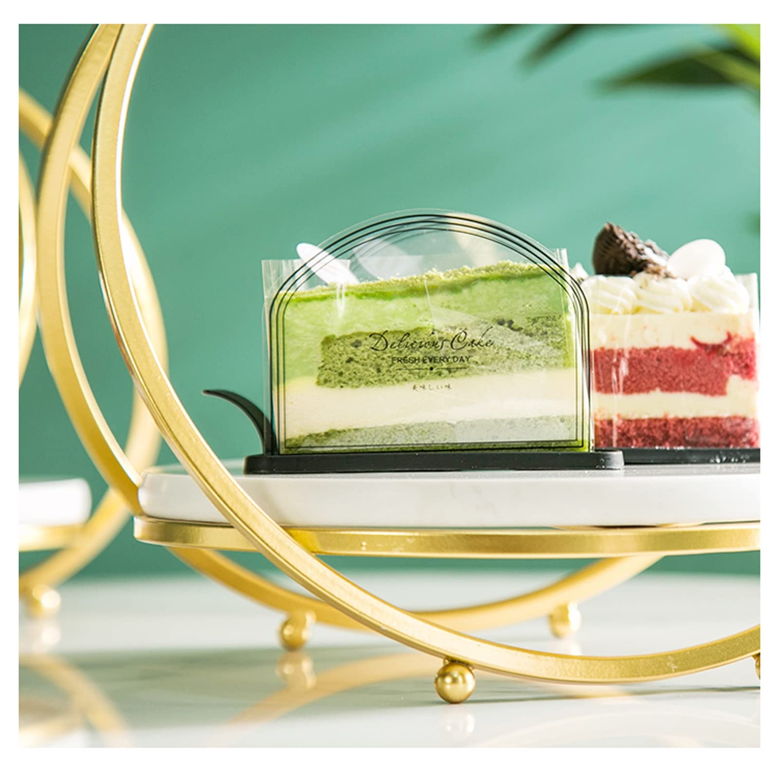 SUNESA Présentoir à Gâteau Assiette à gâteau en marbre Dessert Table Ornements Thé Snacks Dessert All Right Présentoir Anniversaire Gâteau Stand Stand de Gâteaux (Size : L)