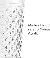 Vista 6 de PG Copas de vino de plástico de 15 onzas – Juego de 4 vasos de agua de acrílico transparente – Vasos de plástico, seguros y reutilizables, vasos