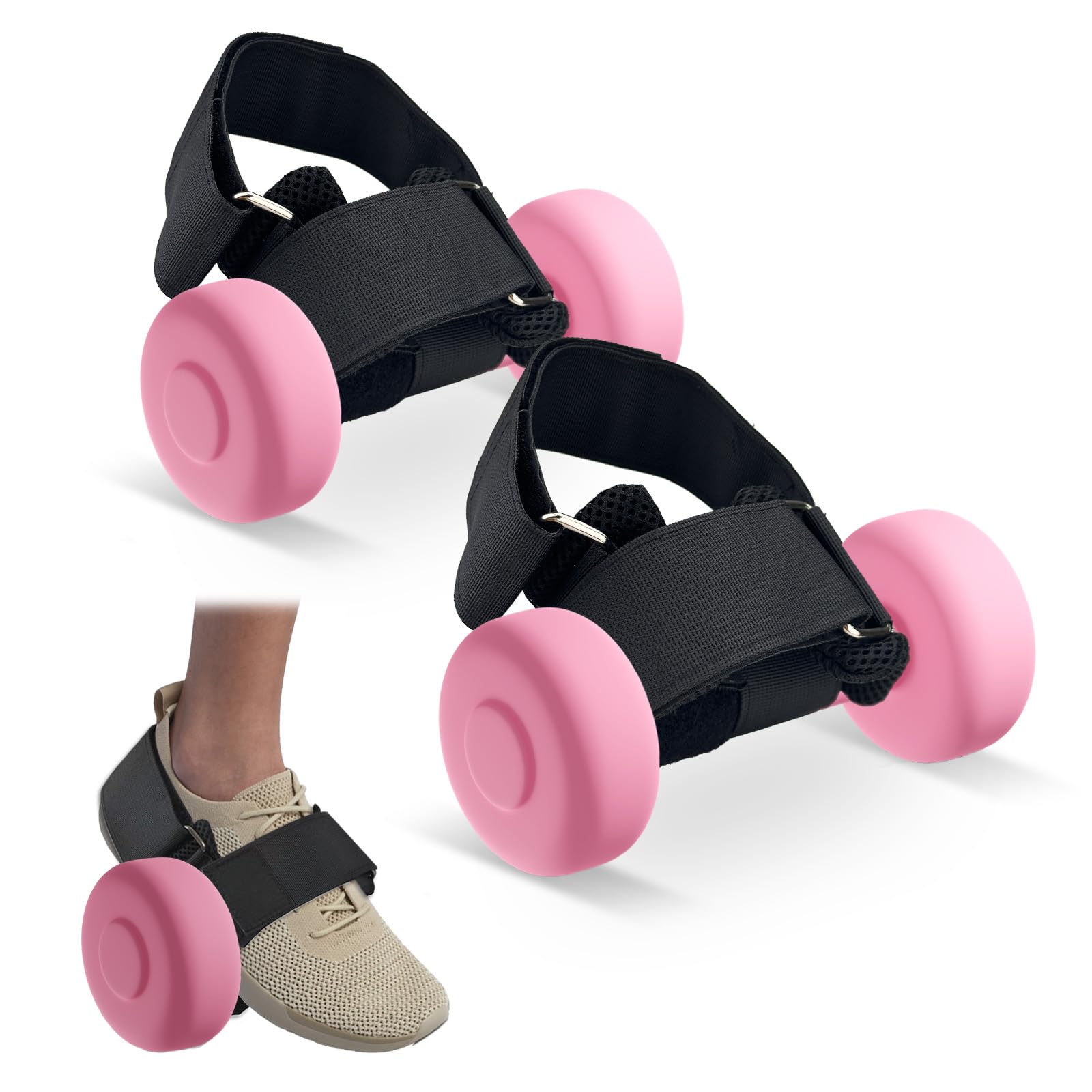 Dumbbell Foot Attachment Weight Lifting, Adjustable Thickened Ankle Straps, Tibialis Trainer for Leg Workouts at Home for Hip, Shin Splint, Hamstring Curls & Leg extensions, Workout Accessories