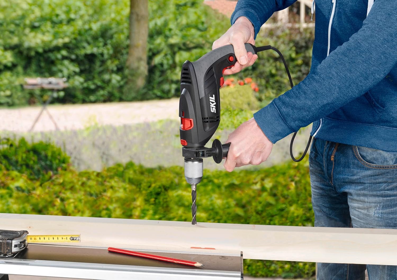 SKIL 6398 AA F0156398AA - Trapano avvitatore a percussione (1000 W, funzione di scorrimento sinistro, 13 mm)