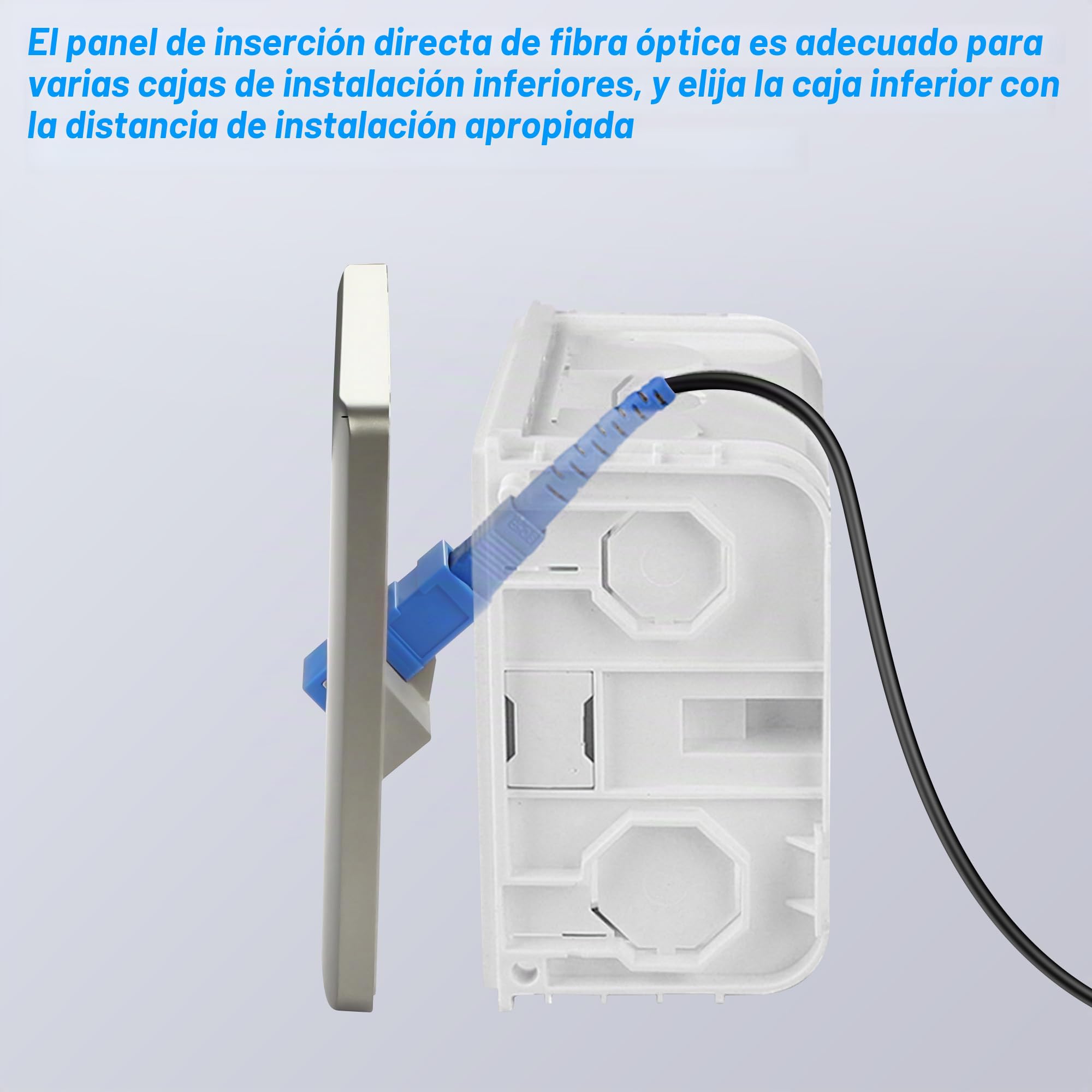 SC Simplex placa de pared fibra de vidrio panel montaje conector Jack hembra a hembra módulo red 2 unidades