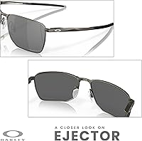 Vista 6 de Oakley Ejector OO4142 - Lentes de sol rectangulares para hombre + correa + paquete con kit de cuidado iWear de diseñador