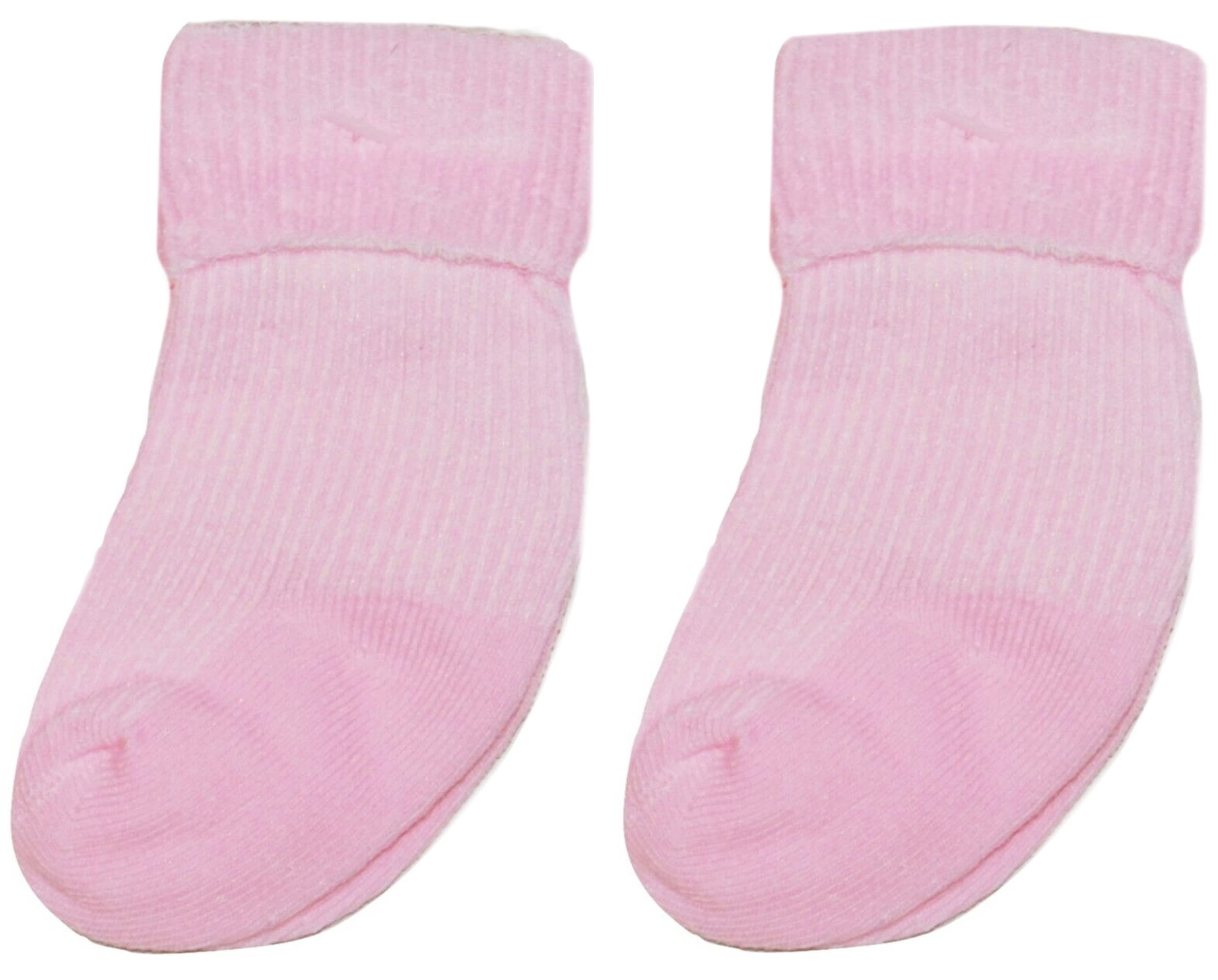 Tiny Baby Men's Pink Baby Boy Girl Socks Premature Prem Preemie White Blue 2 Pairs (, Premature)