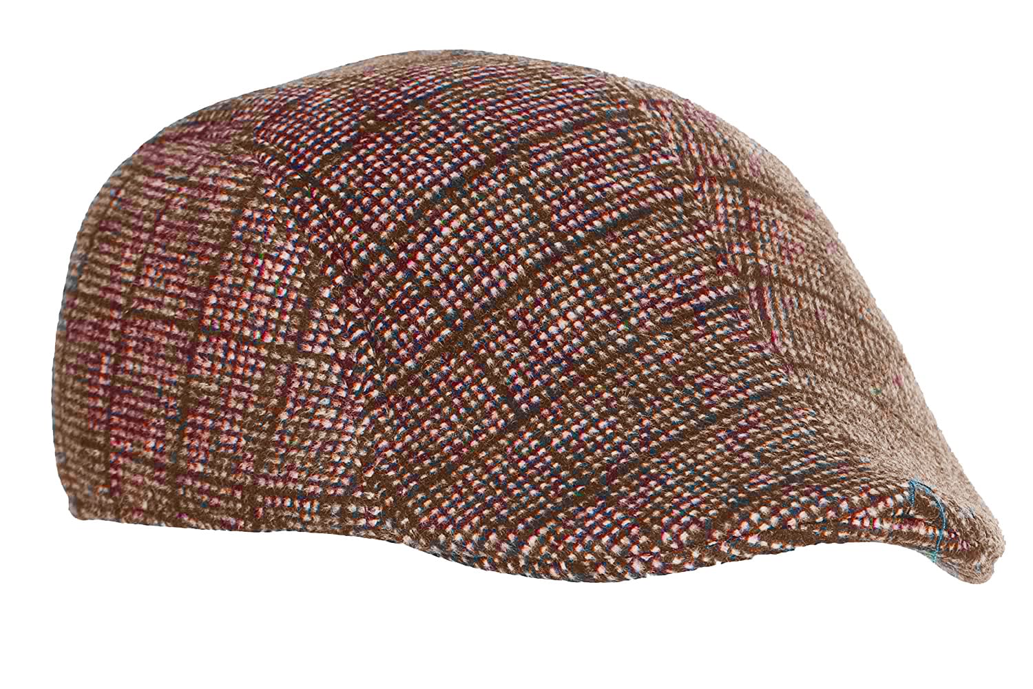 RR DESIGN Polyester Ivry/Golf/Flat Tweed Hats for Men-Pack of 1-Free Size- (Brown Assorted Pattern) 3