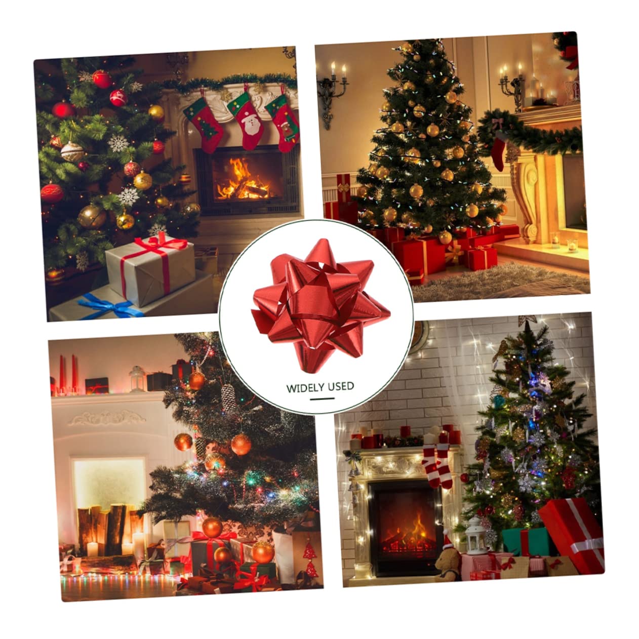 minkissy 600 Pezzi Autoadesivi Stella Fiore Adesivo Fiocco Regalo Festival Fiocco Floreale Confezione Regalo Fiocco Fiocchi Regalo Per Ragazze Sacchetto Regalo Di Natale Forniture Fiocco