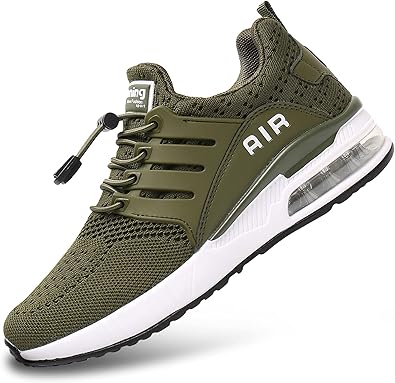 BOGOVER Men's Walking Shoes Non Slip Running Tennis Shoes Breathable Lightweight Air Cushion Sneakers for Tennis Gym Jogging