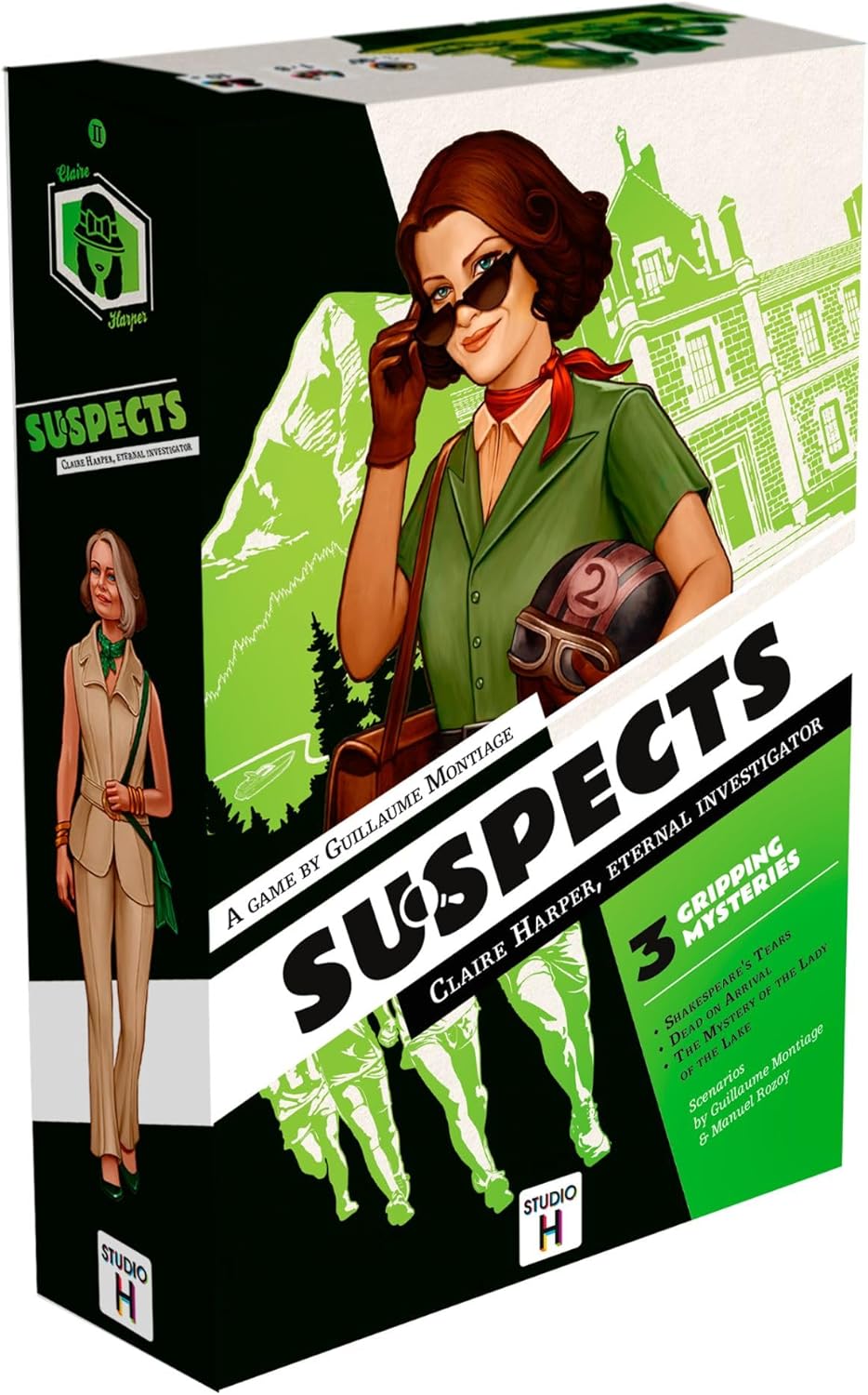 Suspects: Eternal Detective Claire Harper | Murder Mystery Board Game for Kids, Teens, & Adults | Next Chapter in The Highly Rated Cooperative Detective Game | 1-6 Players | Ages 10+ | 90 Min
