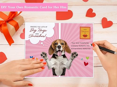 Miniatura 6 de Divertidas tarjetas del día de San Valentín para él, su novio, novia, marido, feliz día de San Valentín, regalos de aniversario para parejas,