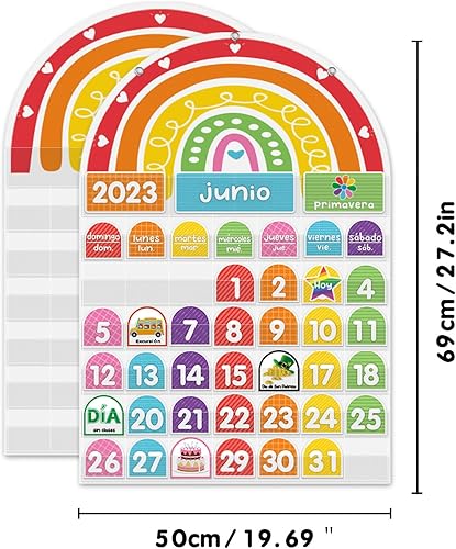 Miniatura 2 de Mewise Calendario de bolsillo con 96 tarjetas de actividades para el aula y el hogar con 96 tarjetas de actividades, aprendizaje de guardería,