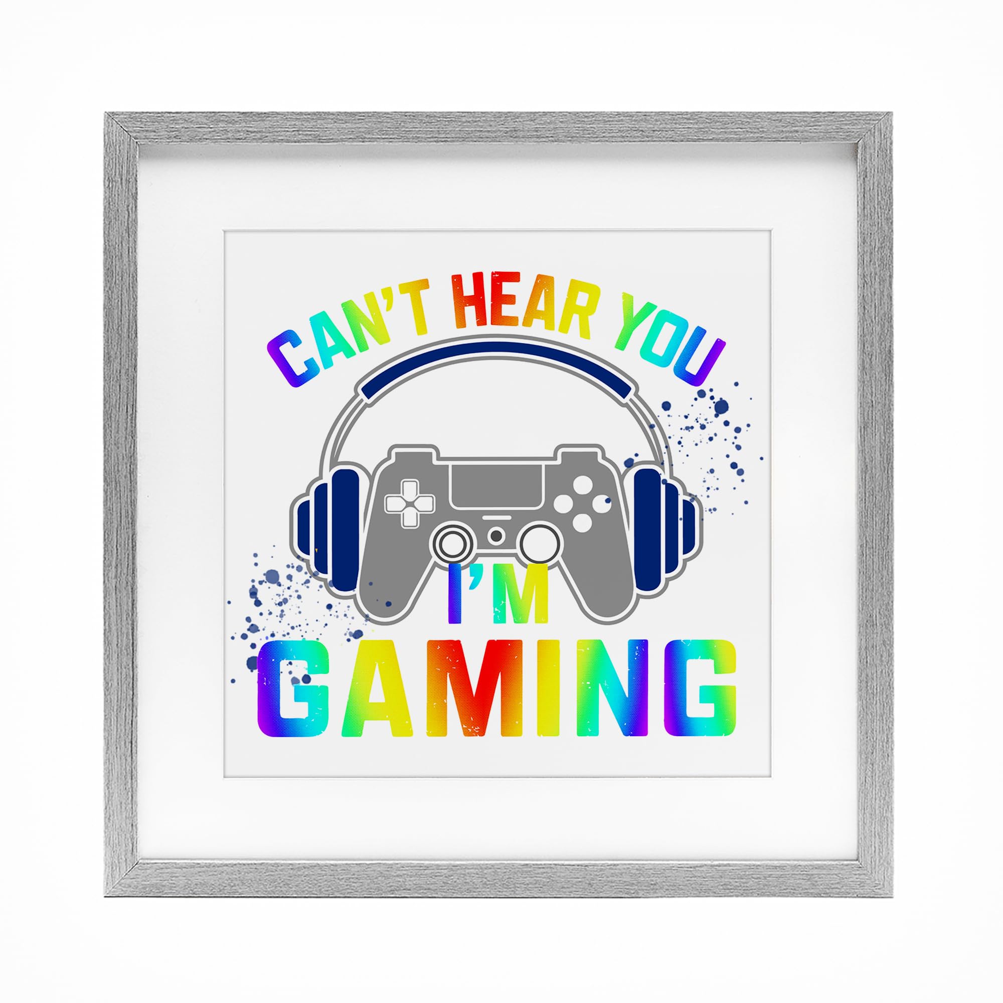Affiche gaming Stupell Industries 33x33 cm pour déco murale ado