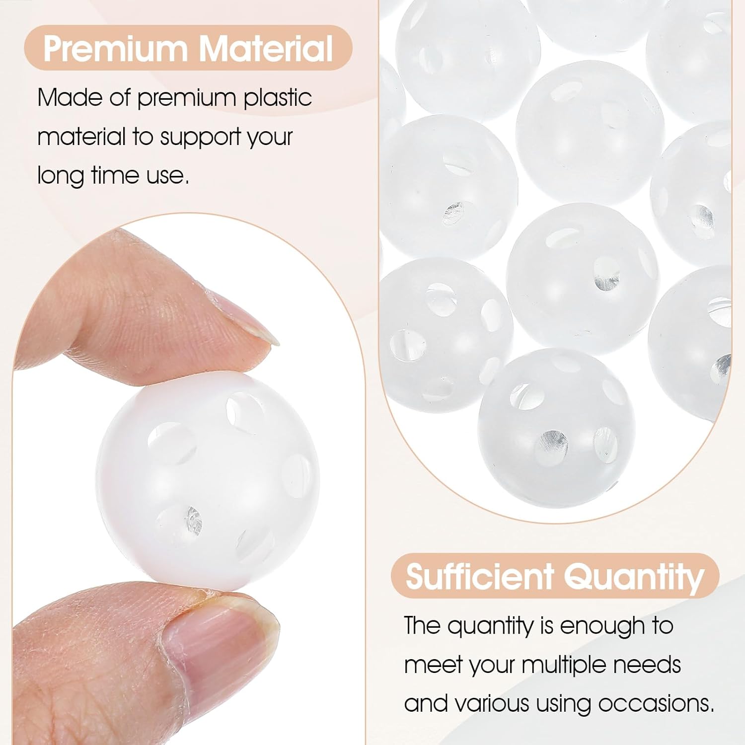 20 Pcs Rattle Balls Inserts Rattle Toys, Rattles Box Repair Doll Noise Maker Insert Toy for Animal Puppet Doll, Rattles and Plush Rings Pet Toy (24 mm)