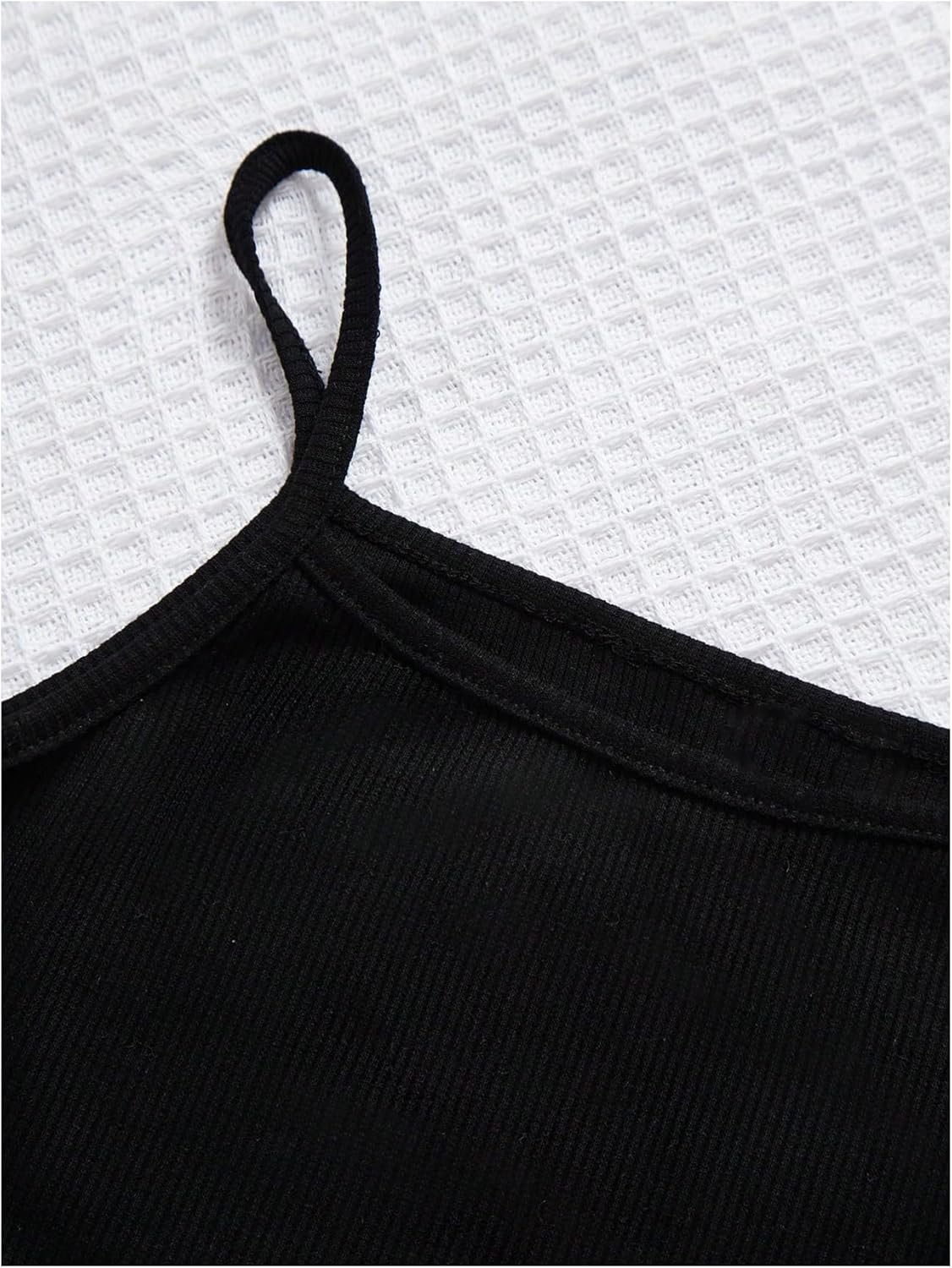 Milumia Girl's 3 Piece Sets Long Sleeve Cropped Sweatshirt Plaid Mini Skirt Sets with Camisoles - Image 2