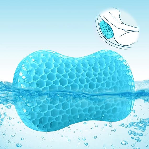 Sunlit Bath Jello Gel Bath Pillows, Lumbar Pillow for