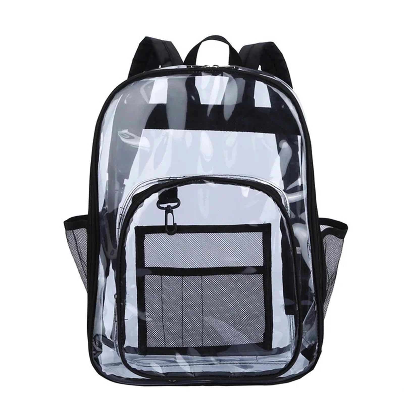 Rucksack Damen Unisex Wasserdichte Rucksack Transparente Teenager -schüler Rucksäcke Große Schultasche Tragbar