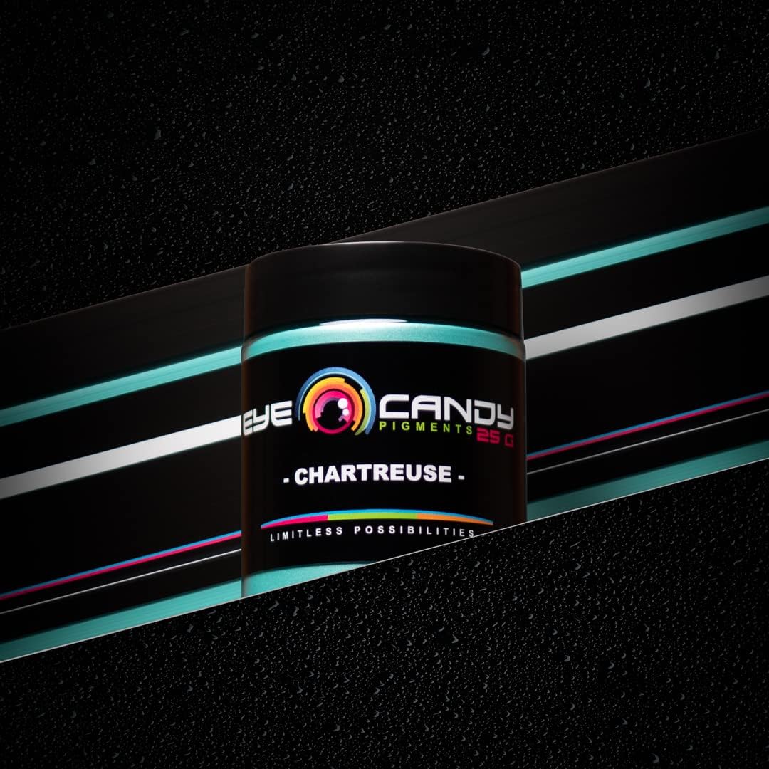 Eye Candy Pigments Premium Green Mica Powder - Chartreuse (50gr) - for Epoxy, Resin, Soap, Paint, Woodworking, Acrylic Pouring, Bath Bombs, Fishing Lures - DIY Arts and Crafts Additive - Image 6