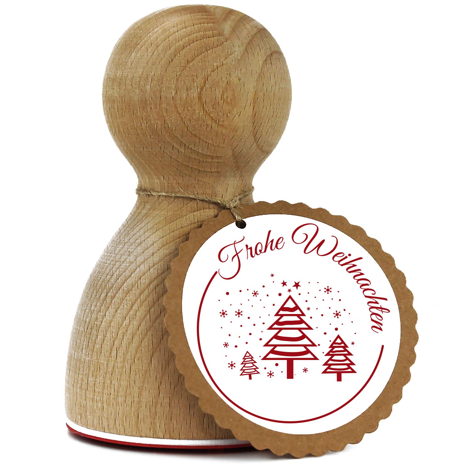 Original Stemplino Christmas Stamp, Stamp, For Gifts and Cards for Christmas, High-Quality Wooden Stamp - Image 2