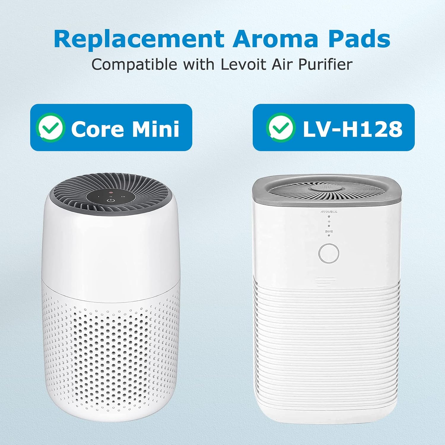 30 Pack Core Mini Aroma Pads Replacement for LEVOIT LV-H128 Essential Oil Replacement Aromatherapy Refill Pads Compatible with LEVOIT Core Mini/LV-H128 Air Puri-fier White