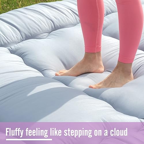 Miniatura 8 de MIRUO Colchón de futón para dormir colchón colchoneta enrollable colchón de suelo para adultos colchón japonés colchón de camping para automóvil