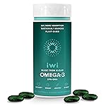 Iwi Omega-3, 30 Softgels (30 Servings), Vegan Plant-Based Algae Omega 3 with EPA + DHA, Whole-Body Support Dietary Supplement, Krill & Fish Oil Alternative, No Fishy Aftertaste