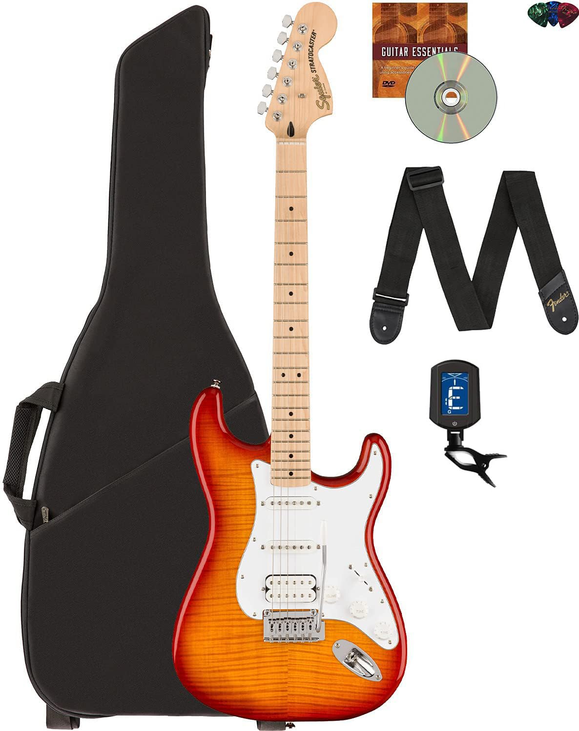 Amazon.com: Fender Squier Affinity Stratocaster FMT HSS