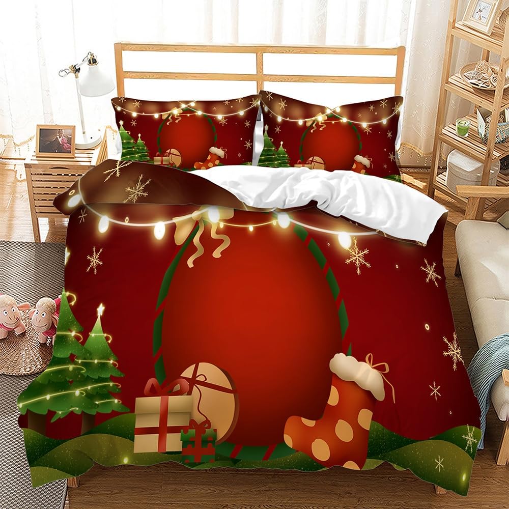 Housse de couette Noël pour décorer la chambre d'amis pendant les fêtes