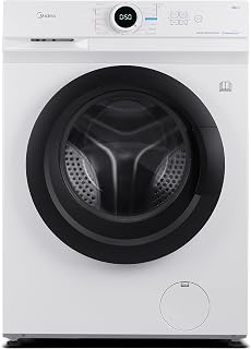Midea Energy Saving Freestanding Washer Dryer, Bright LED Display, Health Guard, Steam, 1400RPM, 8kg/5kg load, MF10ED80B, White