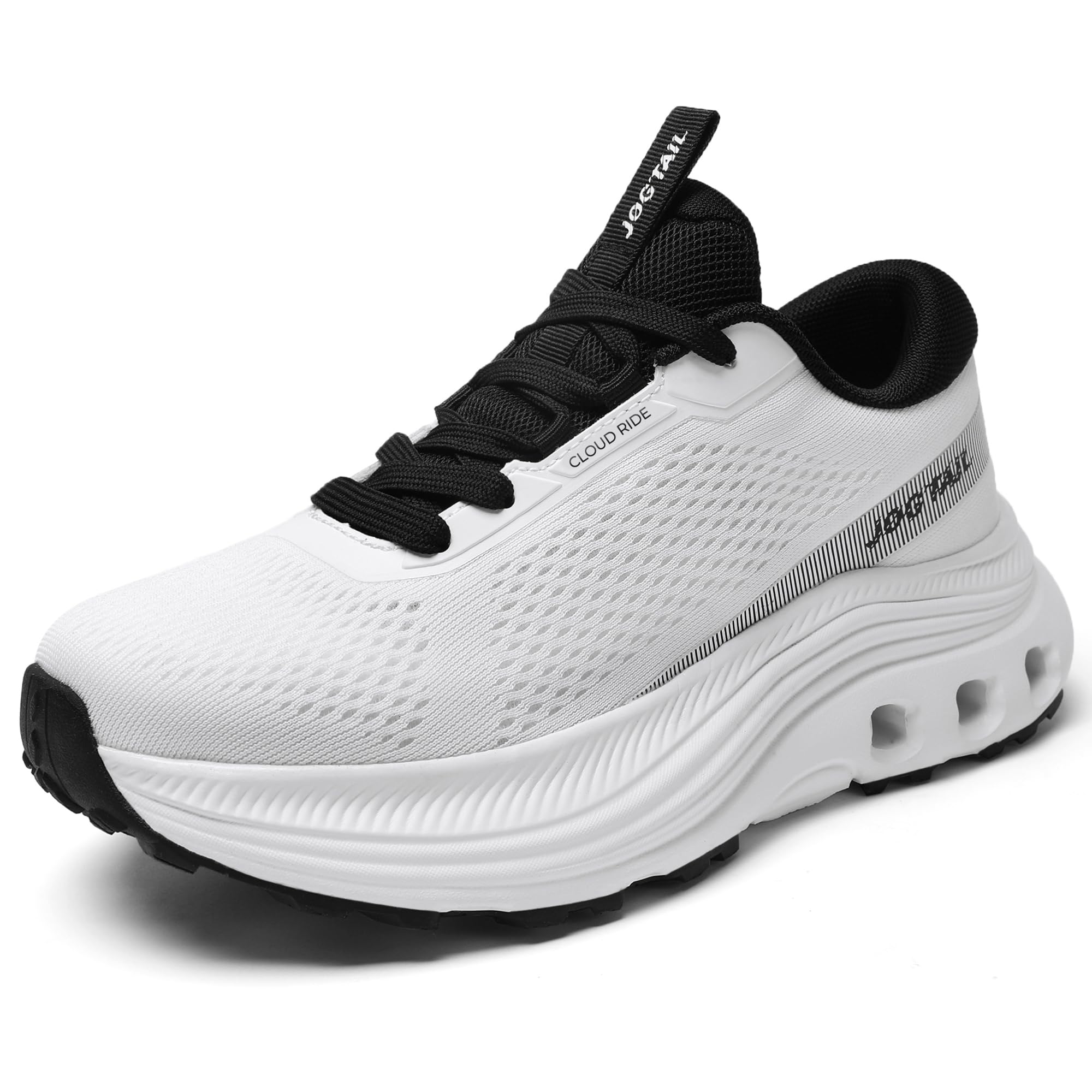 JOGTAIL Wide Toe Box Shoes Women Arch Support Cushion Orthopedic Comfortable Non-Slip Breathable Tennis Walking Jogging Workout Gym Sports Athletic Fashion Sneakers
