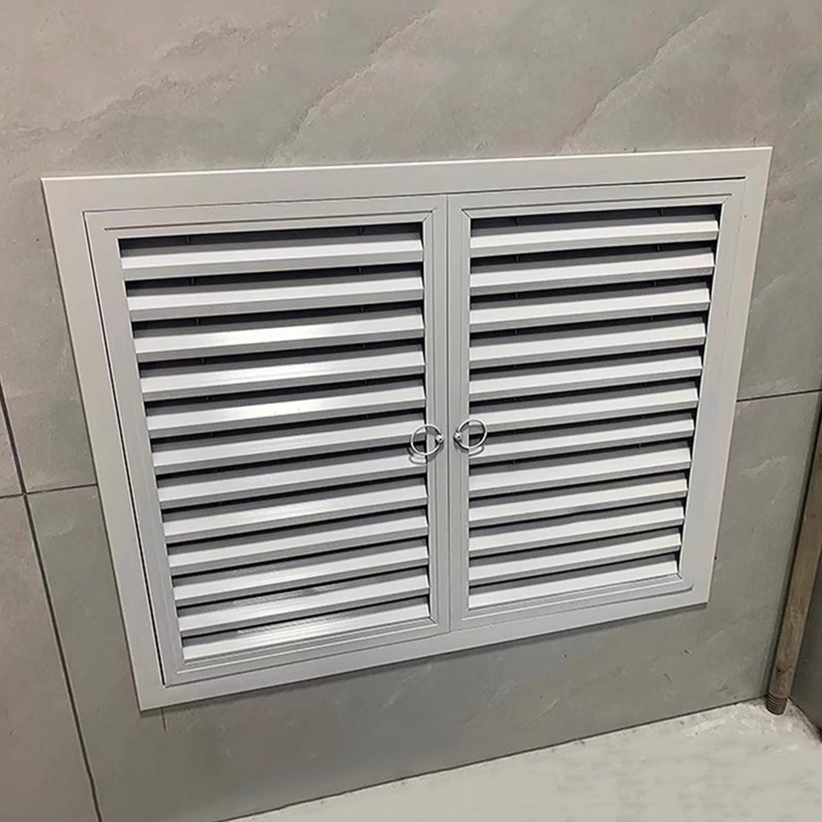 Trappe d'accès ventilée en métal double portes pour chauffage et CVC