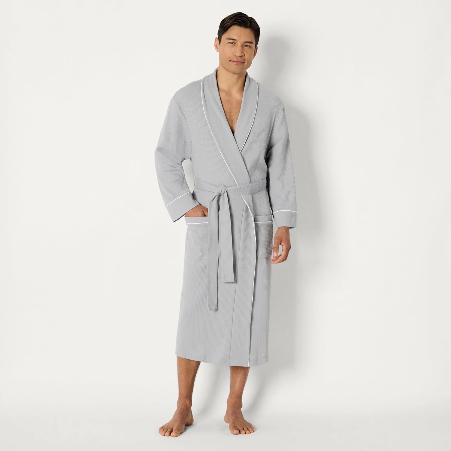 Amazon Essentials Men's Lightweight Waffle Bathrobe (Available in Big & Tall) - Image 5
