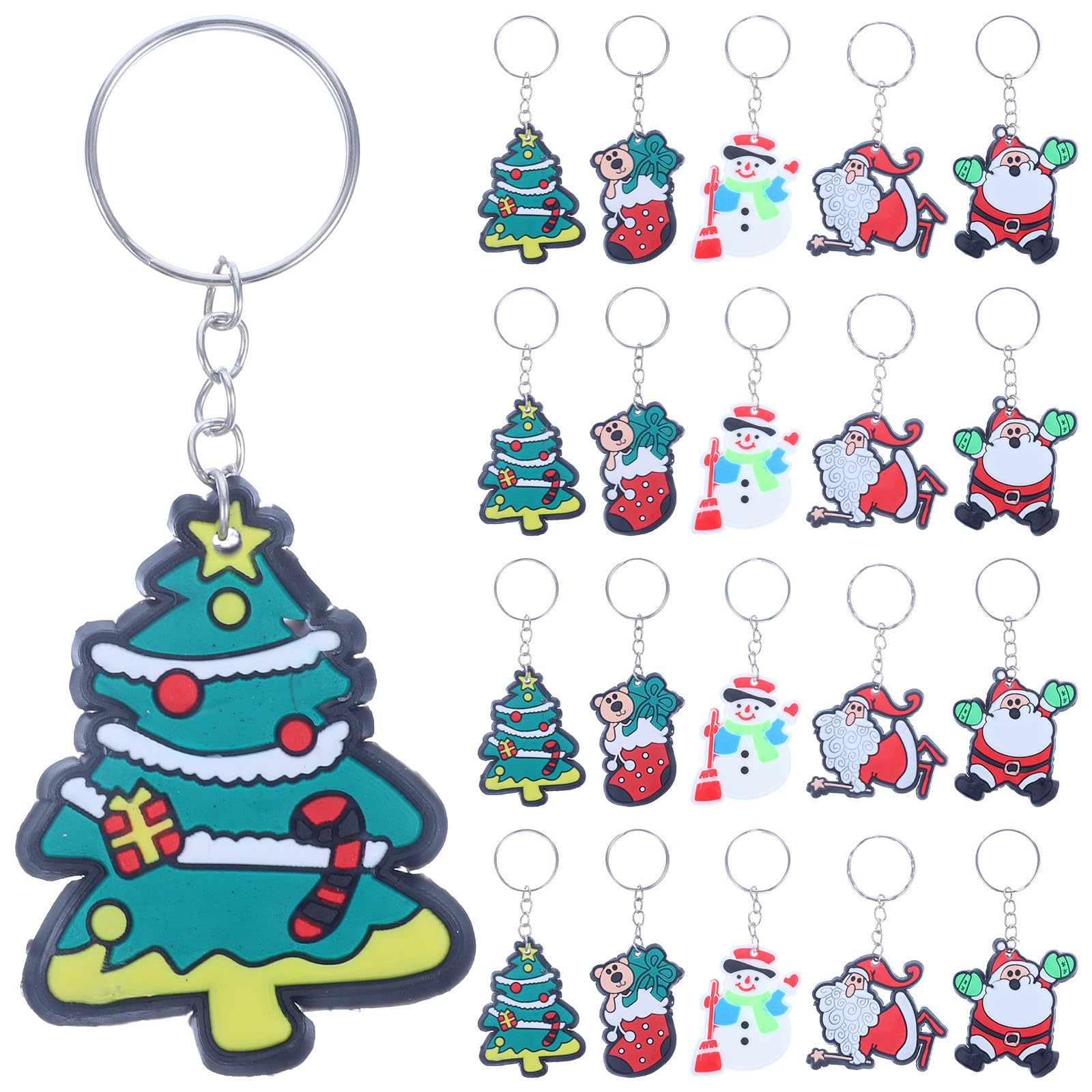 105stücke Weihnachts Schlüsselanhänger Charmante Schlüsselringe Für Junge Mädchen Taschen Dekorative Weihnachts Gadgets Für Mädchen Und Jungen