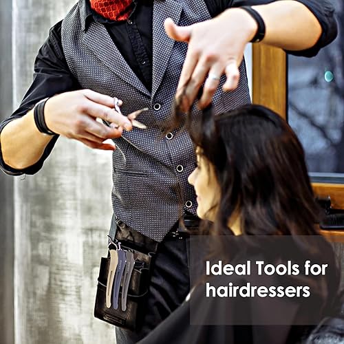 Miniatura 6 de AIMIKE 6 pinzas para el cabello para corte de peinado, pinzas de pelo sin arrugas con banda de silicona, pinzas de peinado para el cabello, pinzas