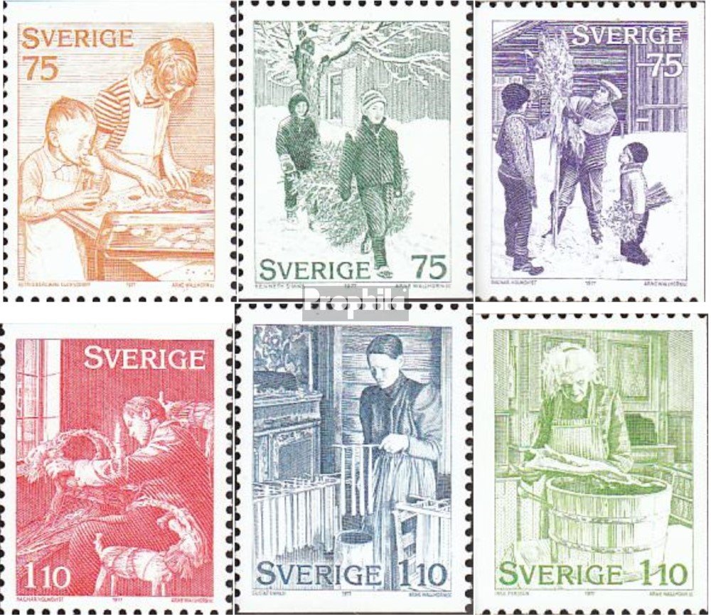 Timbres Suède 1906-1909 Collection Âge Du Bronze 1995 - Neufs Avec Gomme Originale - Édition Complète MNH