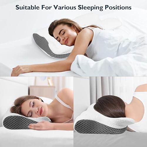 Miniatura 6 de noillab Almohadas de cama para dormir, almohada original transpirable para dormir, almohadas refrescantes de espuma viscoelástica suave para