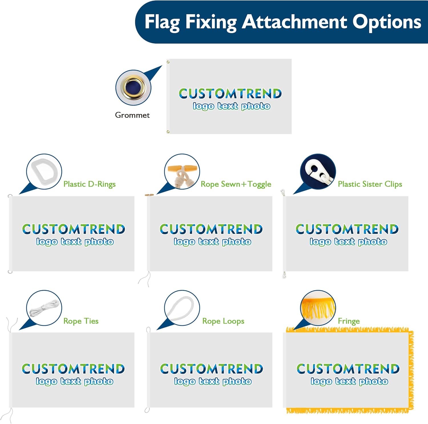 Custom Flag Double Sided Flags Personalized Outdoor Flag Banner Add Your Own Design/Logo/Text/Picture Garden Yard Home Party Decor (10X15 FT)