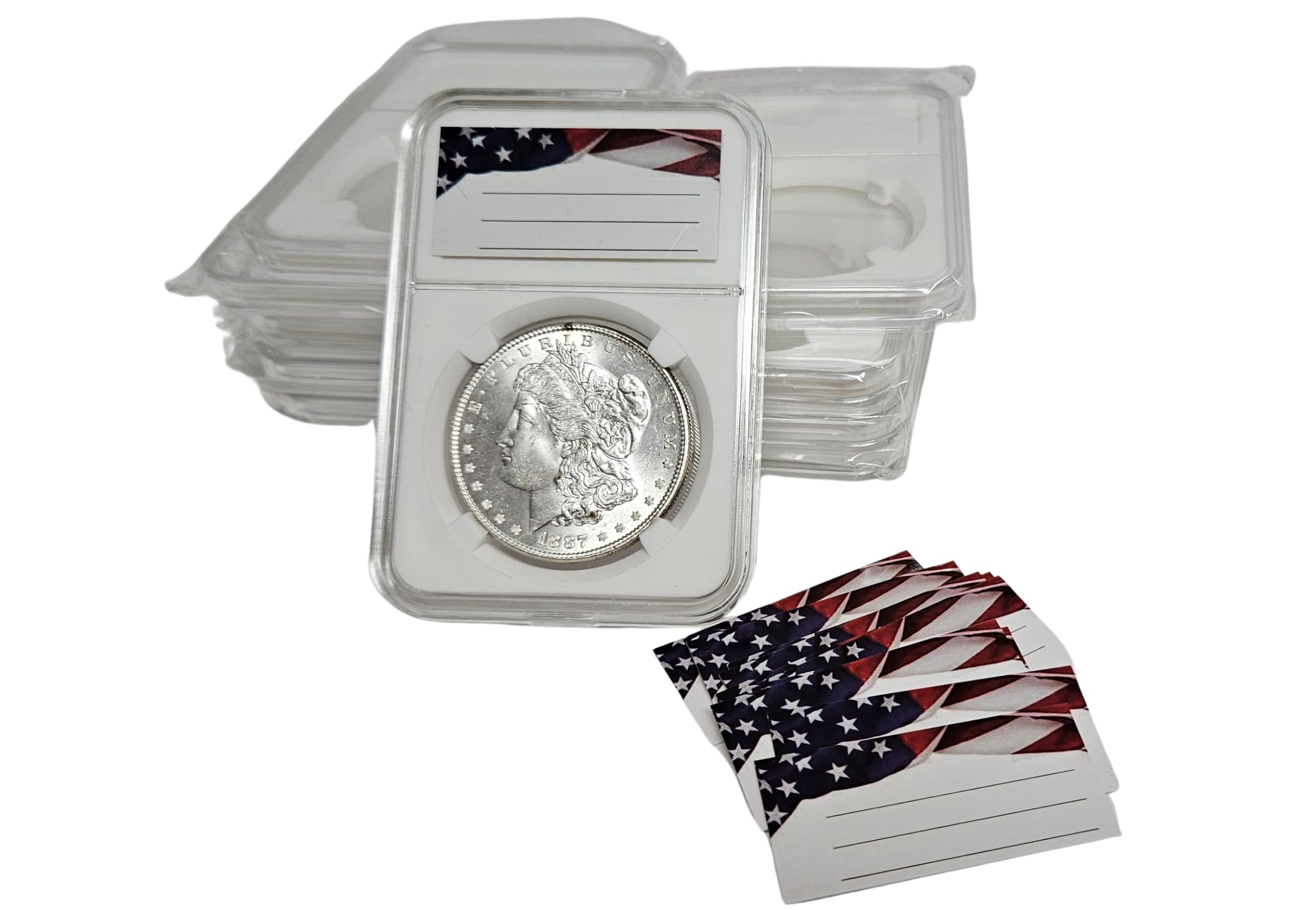 10-Pack Coin Slab Snap Display Holder Storage 38mm