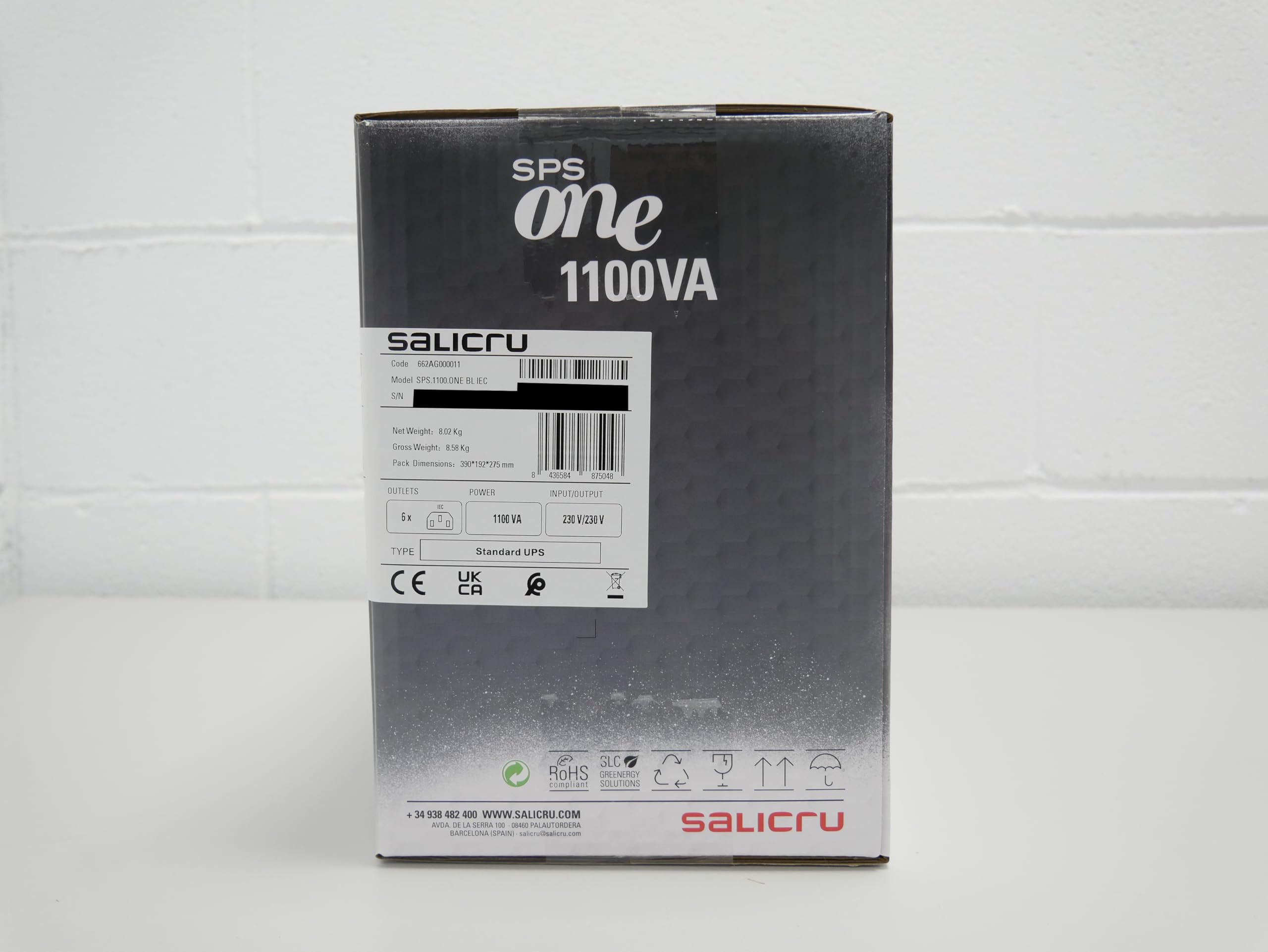 Salicru SPS 1100 ONE BL IEC – 1100 VA Line-interactive Uninterruptible Power Systems (UPS) (Socket type IEC)