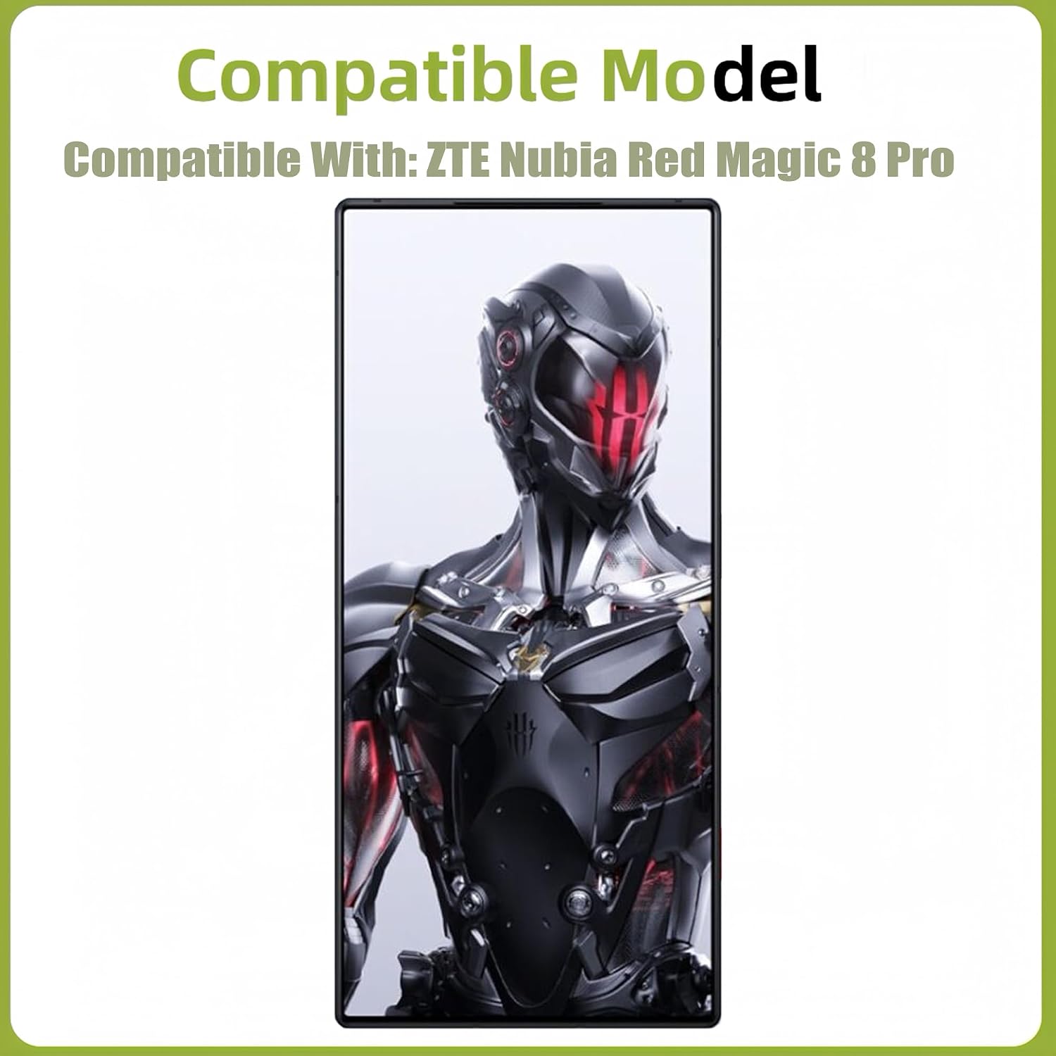 TFT Display [No Fingerprint Function] Compatible with ZTE Nubia Red Magic 8 Pro [6.8 inch] Screen Touch Digitizer Assembly LCD Display with Repair kit
