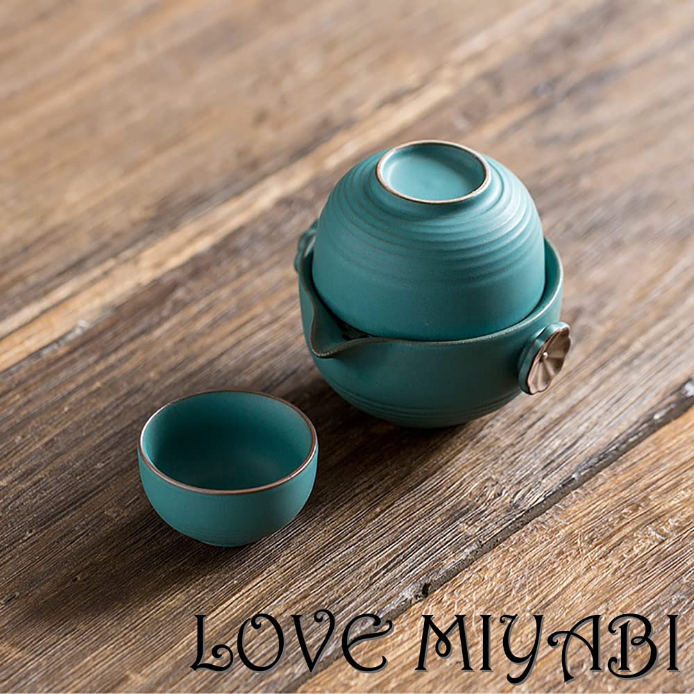 Amazon.co.jp: LOVE MIYABI トラベル用茶器セット 2人用 超コンパクト